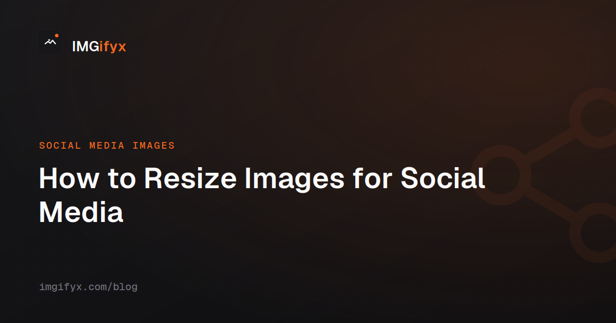 How to Resize Images for Social Media
